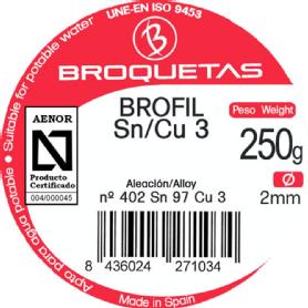 Imagen de BROQUETAS BROFIL SN/CU