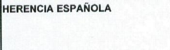 Imagen de HERENCIA ESPAÑOLA