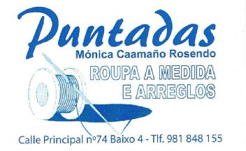 Imagen de PUNTADAS. ROUPA A MEDIDA E ARREGLOS. MÓNICA CAAMAÑO ROSENDO