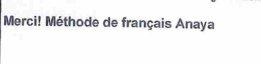 Imagen de MERCI! METHODE DE FRANÇAIS ANAYA