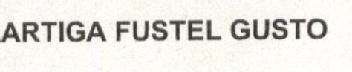 Imagen de ARTIGA FUSTEL GUSTO