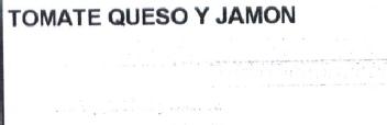 Imagen de TOMATE QUESO Y JAMON