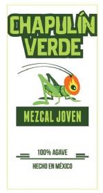 Imagen de CHAPULIN VERDE MEZCAL JOVEN 100% AGAVE HECHO EN MEXICO