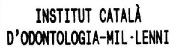 Imagen de INSTITUT CATALA D\'ODONTOLOGIA-MIL.LENNI