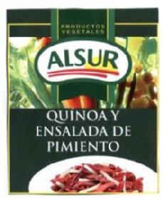 Imagen de PRODUCTOS VEGETALES ALSUR QUINOA Y ENSALADA DE PIMIENTO