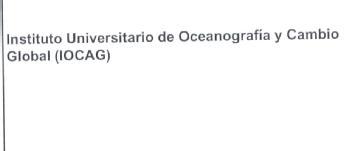 Imagen de INSTITUTO UNIVERSITARIO DE OCEANOGRAFIA Y CAMBIO GLOBAL (IOCAG)