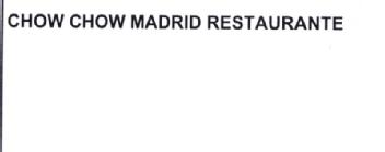 Imagen de CHOW CHOW MADRID RESTAURANTE