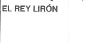 Imagen de EL REY LIRON