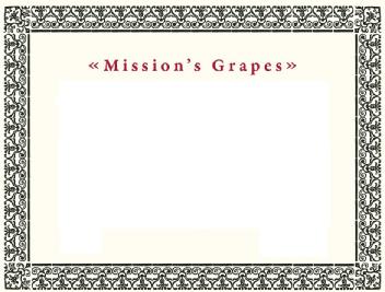 Imagen de MISSION\'S GRAPES