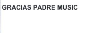 Imagen de GRACIAS PADRE MUSIC