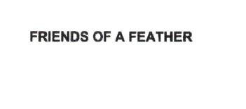 Imagen de FRIENDS OF A FEATHER