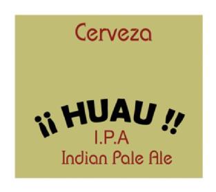 Imagen de CERVEZA ¡¡HUAU!! I.P.A INDIAN PALE ALE