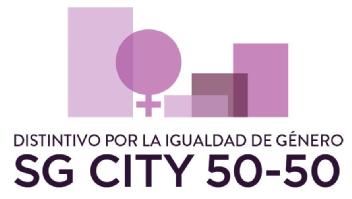 Imagen de DISTINTIVO POR LA IGUALDAD DE GENERO SG CITY 50-50