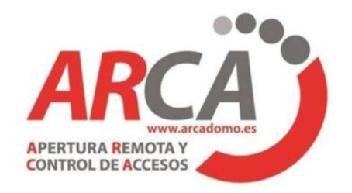 Imagen de ARCA WWW.ARCADOMO.ES APERTURA REMOTA Y CONTROL DE ACCESOS