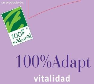 Imagen de 100%ADAPT VITALIDAD UN PRODUCTO DE 100% NATURAL
