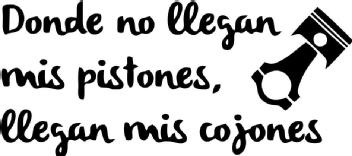 Imagen de DONDE NO LLEGAN MIS PISTONES, LLEGAN MIS COJONES