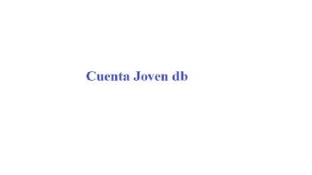 Imagen de CUENTA JOVEN DB