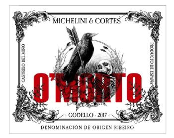 Imagen de O'MORTO MICHELINI & CORTES CASTRELO DEL MIÑO GODELLO 2017 DENOMINACION DE ORIGEN RIBEIRO