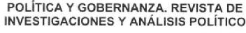 Imagen de POLITICA Y GOBERNANZA. REVISTA DE INVESTIGACIONES Y ANALISIS POLITICO