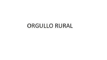 Imagen de ORGULLO RURAL