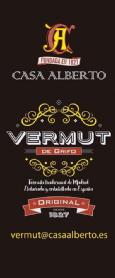 Imagen de CA FUNDADA EN 1827 CASA ALBERTO VERMUT DE GRIFO FORMULA TRADICIONAL DE MADRID ELABORADO Y EMBOTELLADO EN ESPAÑA ORIGINAL DESDE 1827 VERMUT@CASAALBERTO.ES