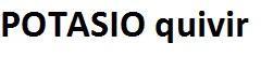 Imagen de POTASIO quivir