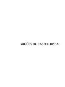 Imagen de AIGÜES DE CASTELLBISBAL