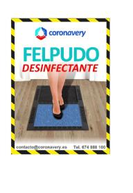 Imagen de coronavery FELPUDOS DESINFECTANTE