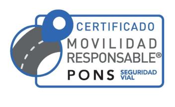Imagen de CERTIFICADO MOVILIDAD RESPONSABLE PONS SEGURIDAD VIAL