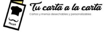Imagen de Tu carta a la carta Cartas y menús desechables y personalizables