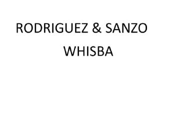 Imagen de RODRIGUEZ & SANZO WHISBA