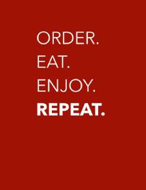 Imagen de ORDER.EAT.ENJOY.REPEAT