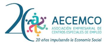 Imagen de AECEMCO ASOCIACION EMPRESARIAL DE CENTROS ESPECIALES DE EMPLEO 20 AÑOS IMPULSANDO LA ECONOMIA SOCIAL