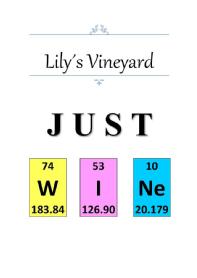 Imagen de Lily's Vineyard. JUST 74 53 10 WINE 183.84 126.90 20.179