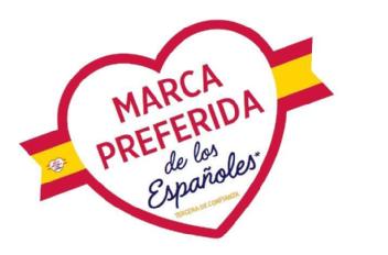 Imagen de MARCA PREFERIDA de los Españoles TERCERA DE CONFIANZA