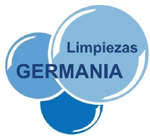 Imagen de Texto/Marca-Limpiezas Germania Logo-(Tres burbujas en distintas tonalidades de azul)