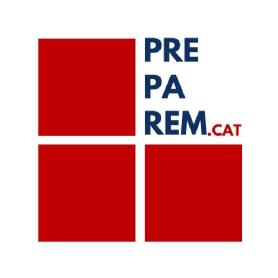 Imagen de PREPAREM.CAT y tres cuadros rojos