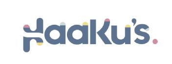 Imagen de la palabra haaku's y los colores del logo