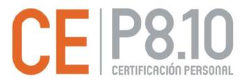 Imagen de CE P8.10 CERTIFICACIÓN PERSONAL