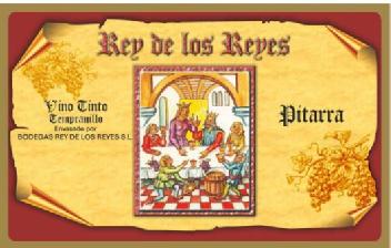 Imagen de REY DE LOS REYES VINO TINTO TEMPRANILLO PITARRA ENVASADO POR BODEGAS REY DE LOS REYES, S.L