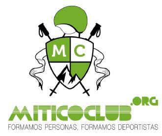 Imagen de ESCUDO FORMADO POR BASTONES DE ESQUI, LAAS INICIALES EL CLUB, Y DOS ESTELAS , DENTRO EL ESCUDO MONTAÑAS Y ENCIMA UN CASCO DE ESQUI.SLOGAN -FORMAMOS PERSONAS FORMAMOS DEPORTISTAS