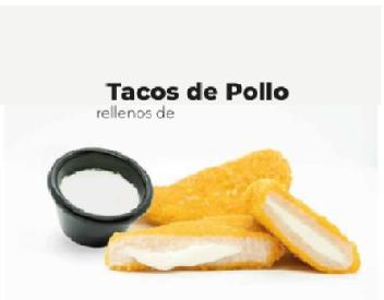 Imagen de TACOS DE POLLO RELLENOS DE