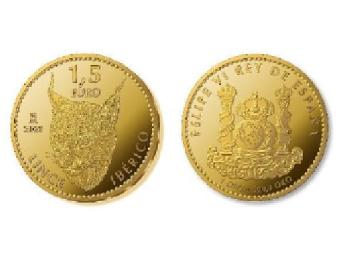 Imagen de 1'5 EURO M 2021 LINCE IBÉRICO FELIPE VI REY DE ESPAÑA 1 ONZA 999'9 ORO