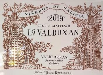 Imagen de VIÑEDOS DE GALICIA 2019 TINTO LIXITIMO LG VALBUXAN VALDEORRAS DENOMINACION DE ORIXE VIÑEDOS TELMO RODRIGUEZ
