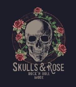 Imagen de SKULLS & ROSE ROCK 'N ROLL MODE