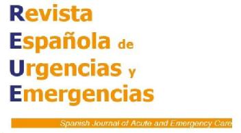 Imagen de REUE Revista Española de Urgencias y Emergencias Spanish Journal of Acute and Emergency Care