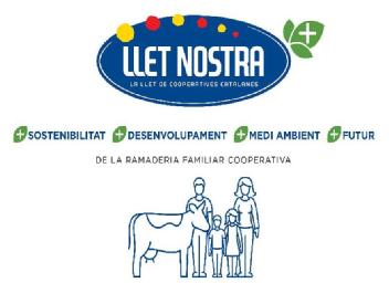 Imagen de LLET NOSTRA LA LLET DE COOPERATIVES CATALANES +SOSTENIBILITAT + DESENVOLUPAMENT+ MEDI AMBIENT +FUTUR DE LA RAMADERIA FAMILIAR COOPERATIVA