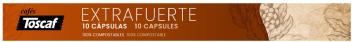 Imagen de CAFÉS TOSCAF EXTRAFUERTE 10 CÁPSULAS 10 CAPSULES 100% COMPOSTABLES 100% COMPOSTABLE