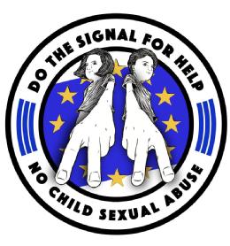 Imagen de DO THE SIGNAL FOR HELP NO CHILD SEXUAL ABUSE