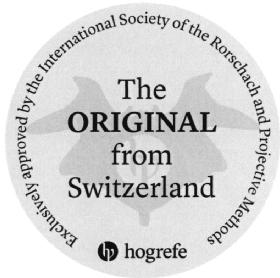 Imagen de THE ORIGINAL FROM SWITZERLAND HPSI HOGREFE EXCLUSIVELY APPROVED BY THE INTERNATIONAL SOCIETY OF THE RORSCHACH AND PROJECTIVE METHODS, FIG